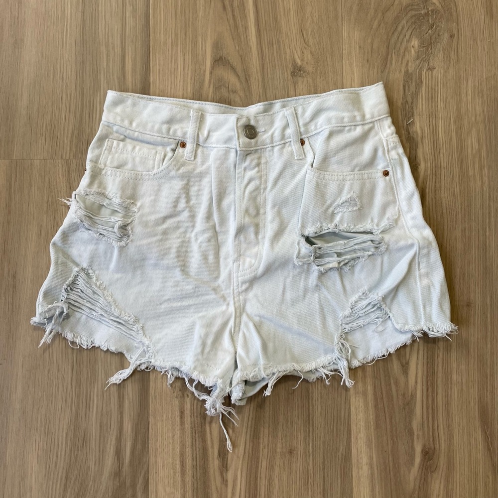 PacSun Vintage High Rise Distressed Denim Shorts